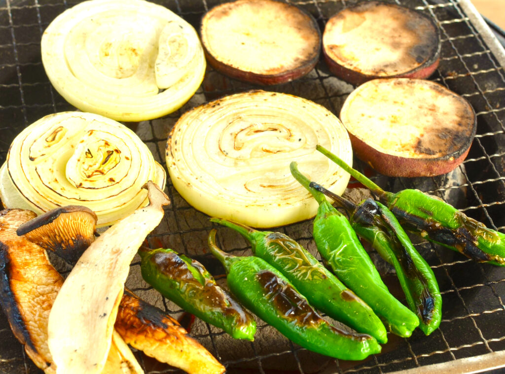 新鮮野菜のバーベキュー-BBQ-きなぁた瑞浪バーベキュー広場