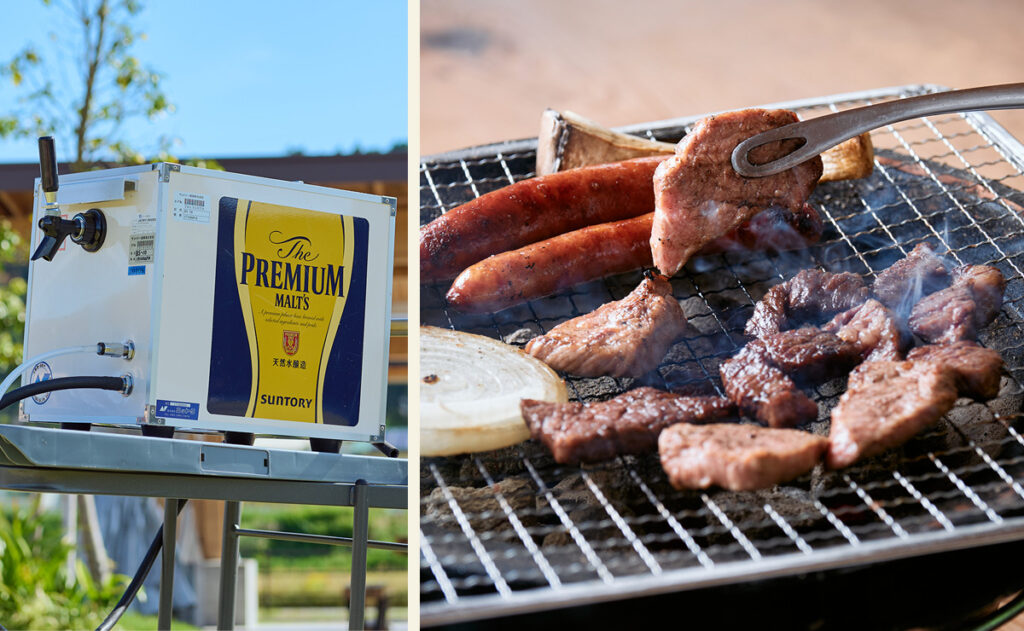 きなぁた瑞浪のBBQと生ビール